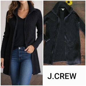 J Crew Black Ribbed Women's Sweater 🔝